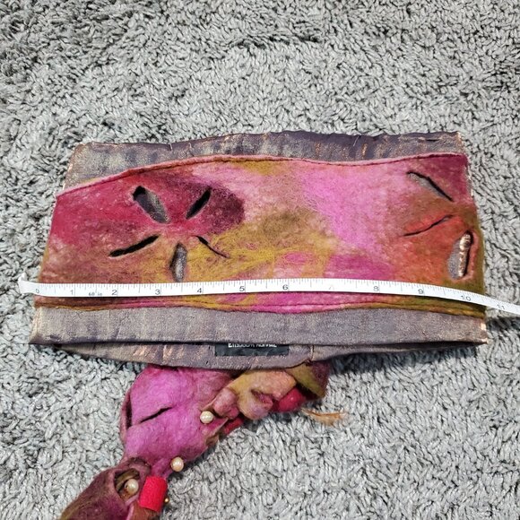 Elisabeth Wannaz Beautiful Wool Silk One of a Kind Art to Wear Head Wrap Hat - Picture 7 of 8